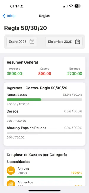Family Finance 50/30/20 screenshot 4