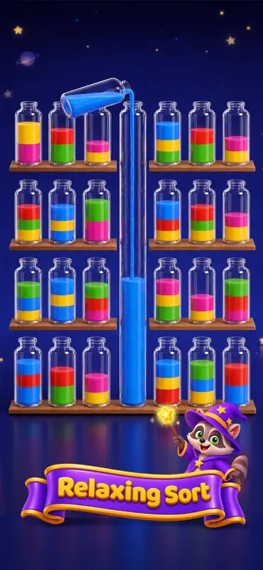 3D Colorful Sort™ 魔法の水 screenshot 1 of 6