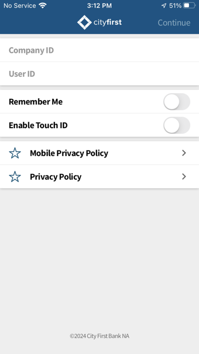 CityFirst Bank NA Mobile Screenshot