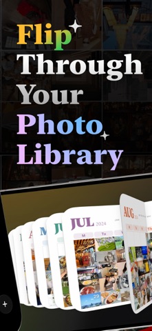 FlipYear - 3D Photo Flip Book iPhone screenshot