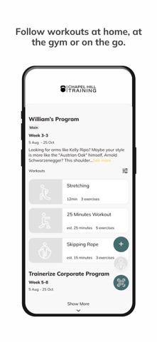 Chapel Hill Training screenshot