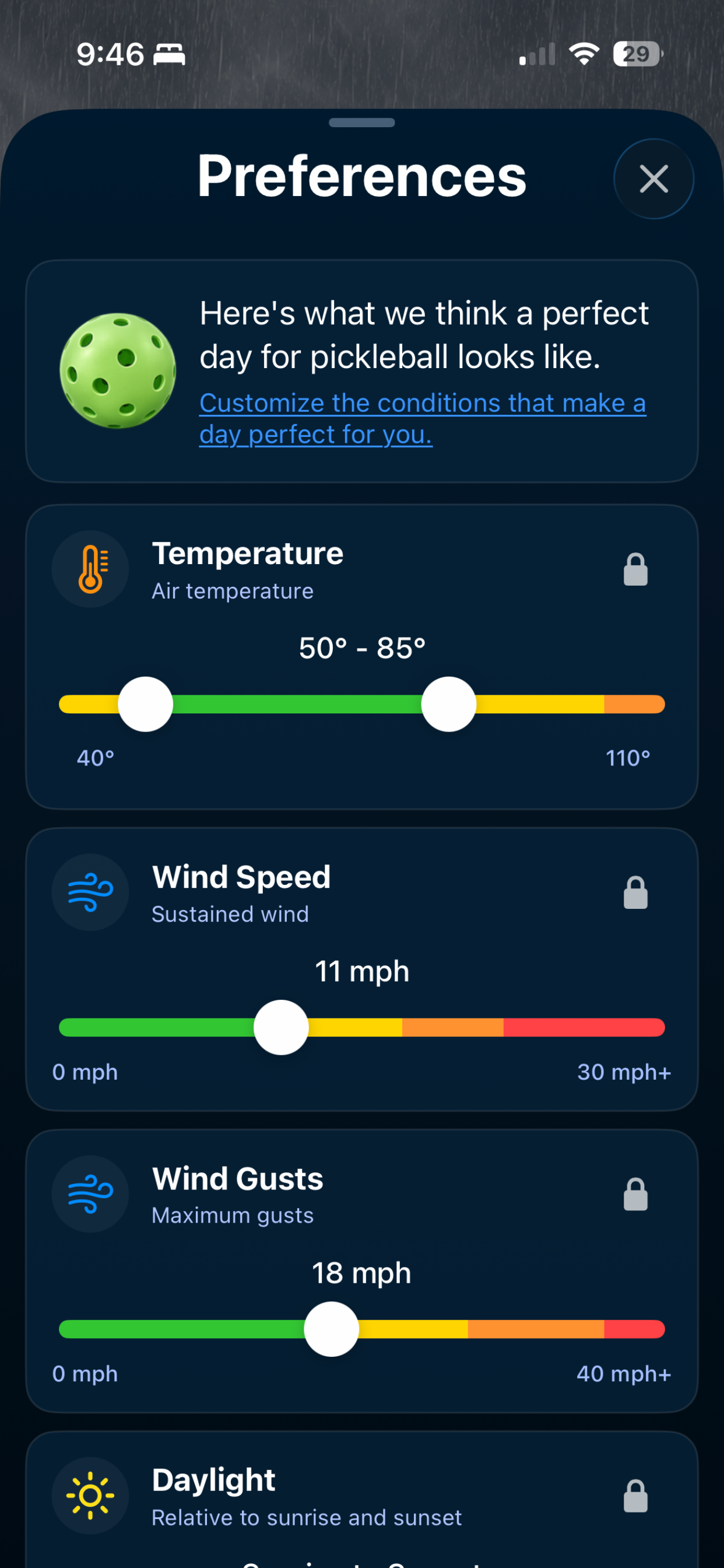 Pickleball Forecast screenshot 5