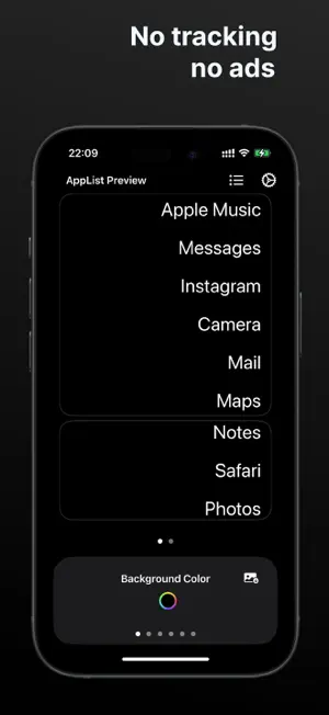 AppList. screenshot 3