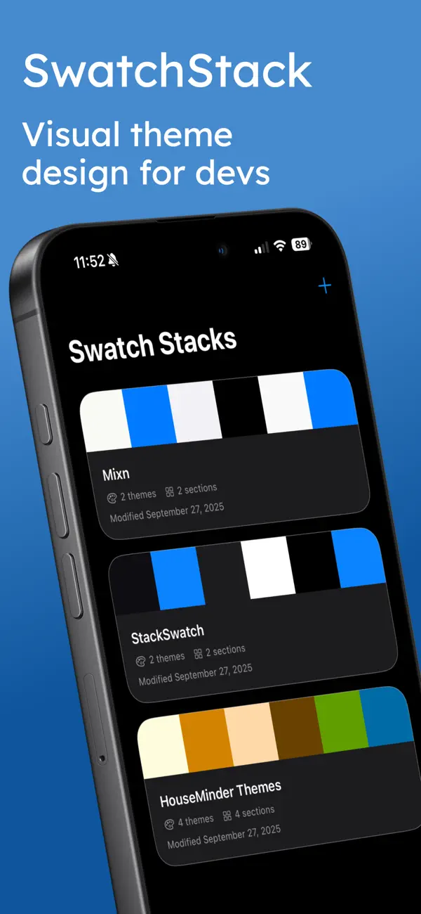 #1. SwatchStack (iOS) Által: Mikal Krall