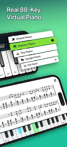 Pianio - Learn Piano Keyboard iPhone screenshot