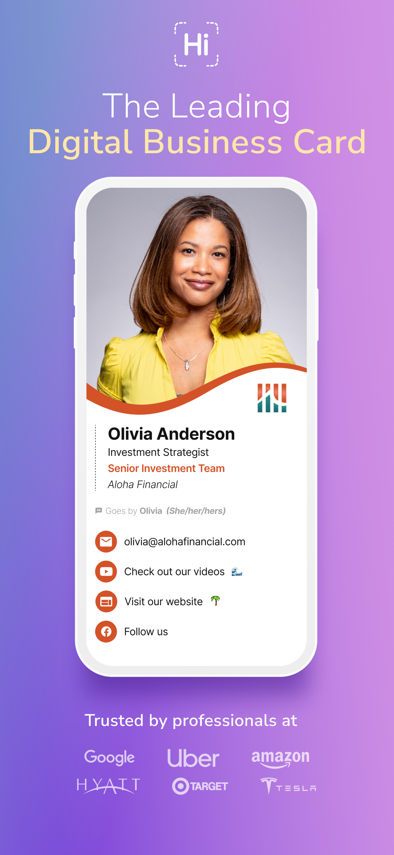 HiHello: Digital Business Card