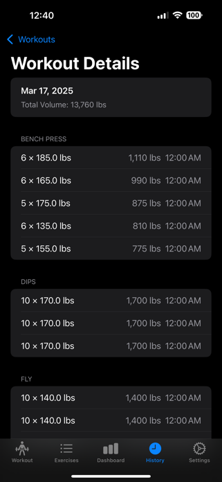 Liftiq: Workout Tracker Screenshot 2 of 4