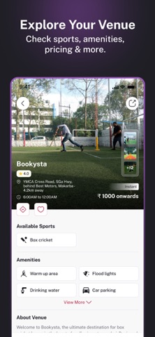 Bookysta – Book Sports & Play iPhone screenshot 2