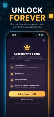 Spotle iPhone screenshot