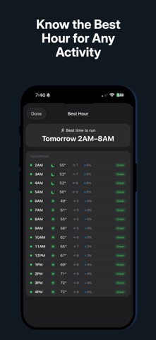 Best Hour Weather iPhone screenshot