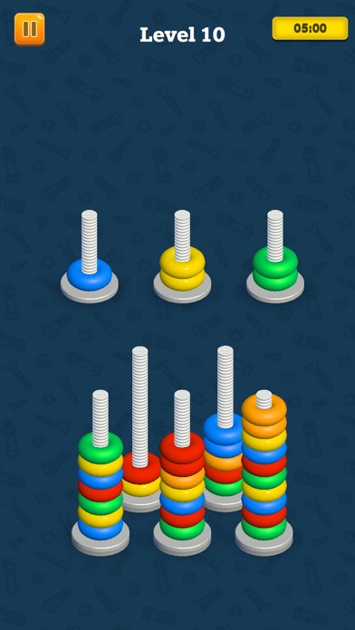 Nuts and Bolts - Color Sorting Screenshot