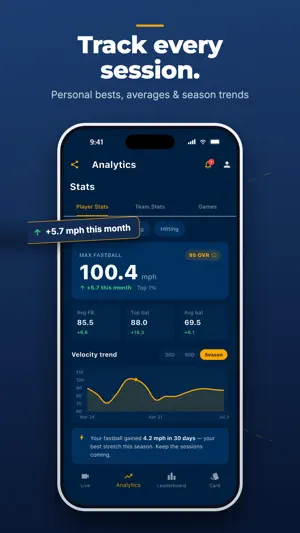 Baseball Tracker: Radar Gun screenshot 2