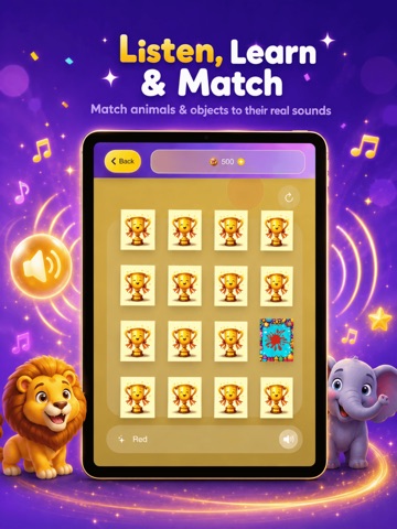 MatchUp Kids: Memory Games iPad screenshot