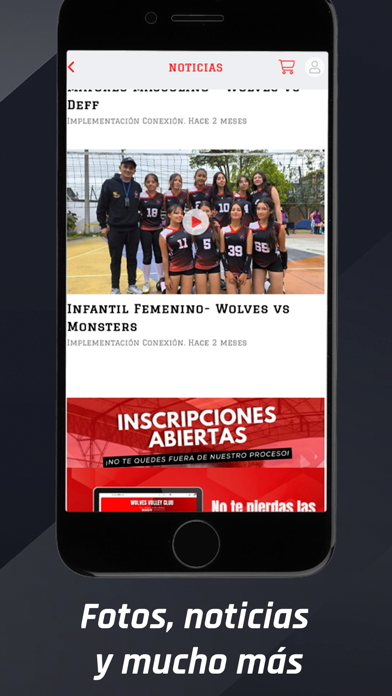 Wolves Volley Club iPhone screenshot