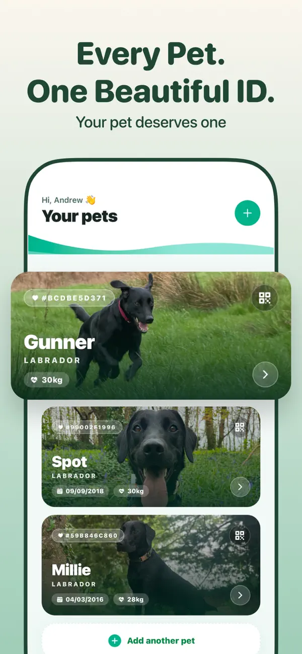Screenshot #2 pour Kisses: Pet ID & Lost-Pet App