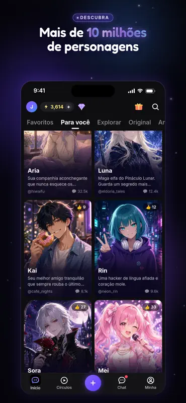 HiWaifu: Chat de personajes IA screenshot 3 of 8