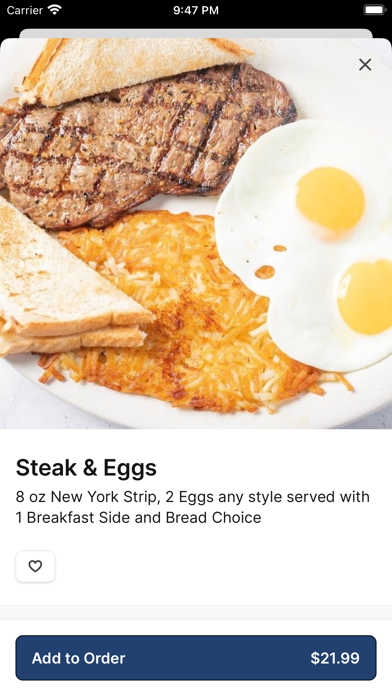 RedEye Diner iPhone screenshot 3 - Food & Drink app