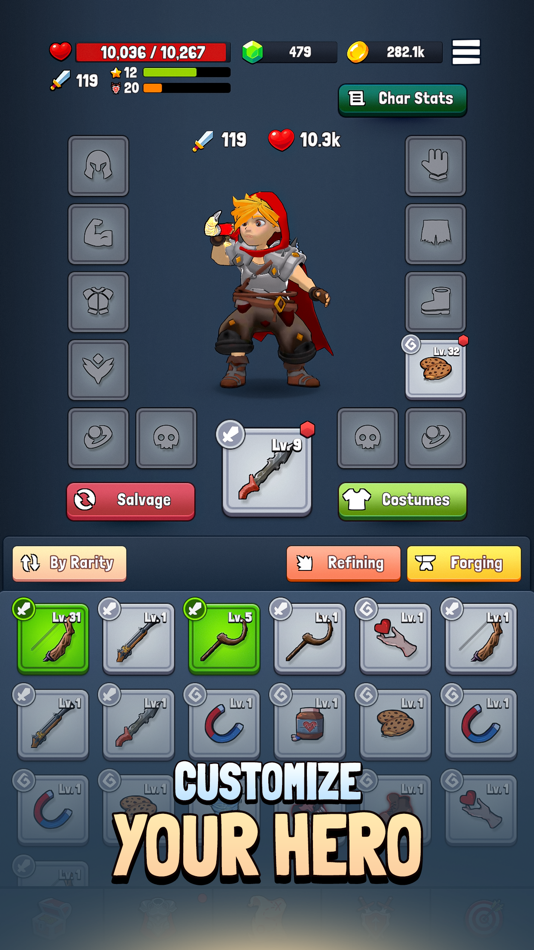 #6. Eternal Hero: Action RPG (iOS) By: Rivvy