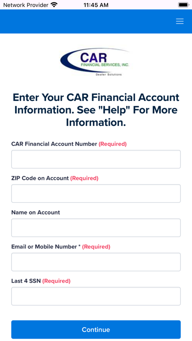 CAR Financial Mobile Screenshot