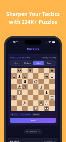 Chess Offline AI & Multiplayer iPhone screenshot