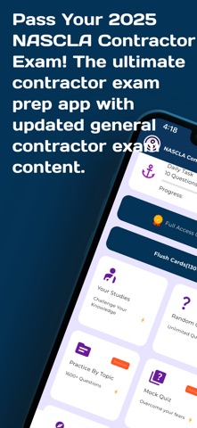 NASCLA Contractor Exam Prep Screenshot 1 of 10