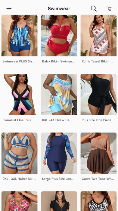 Women's plus size swimsuits Screenshot