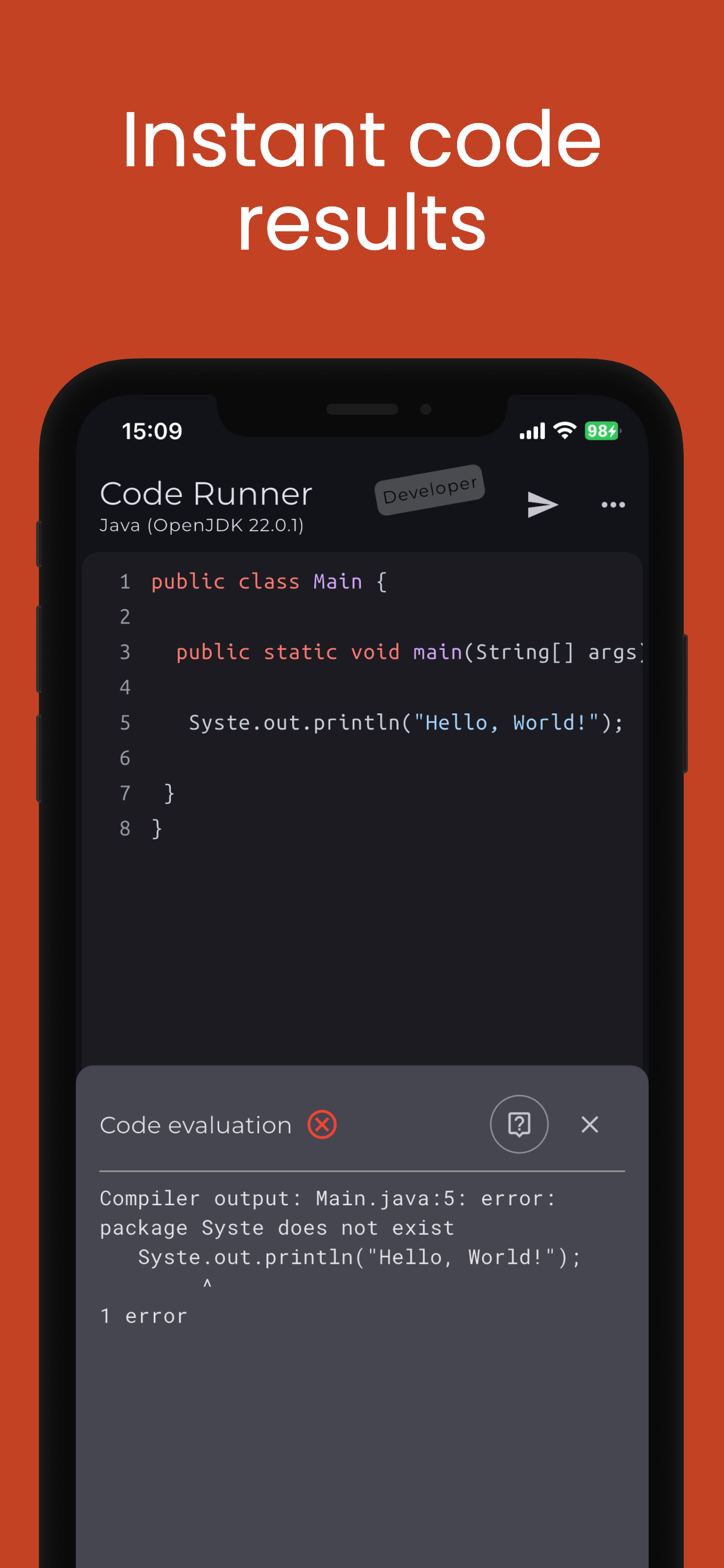 Code Runner App Compiler & IDE