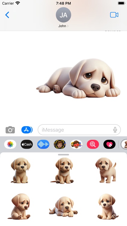 Sad Labrador Stickers screenshot-5