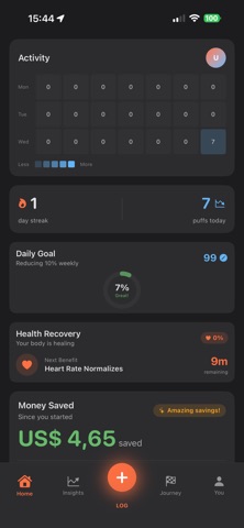 PuffBye - Quit Vaping Tracker Screenshot 4 of 6
