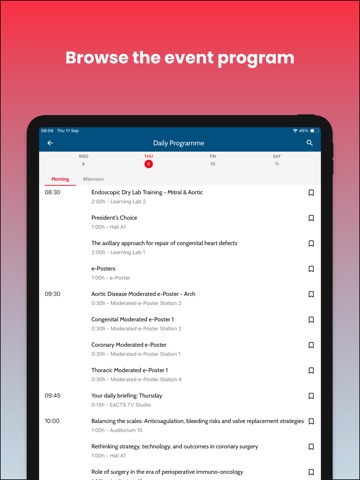 EACTS iPad screenshot 3