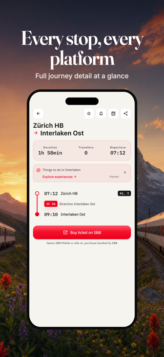 Swiss Transport: Timetable Screenshot 4 of 6
