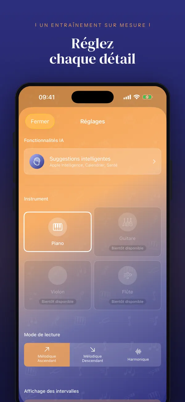 Screenshot #2 pour Note Precision: Intervalles
