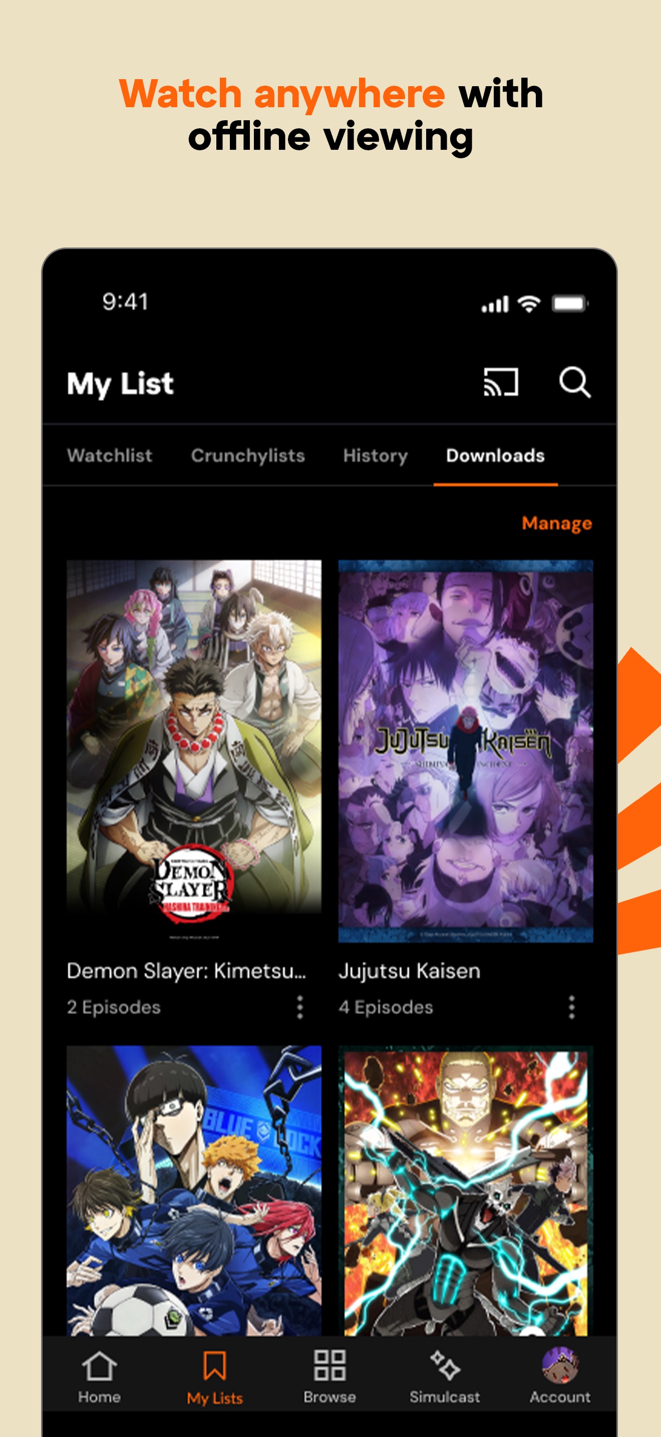 Crunchyroll screenshot