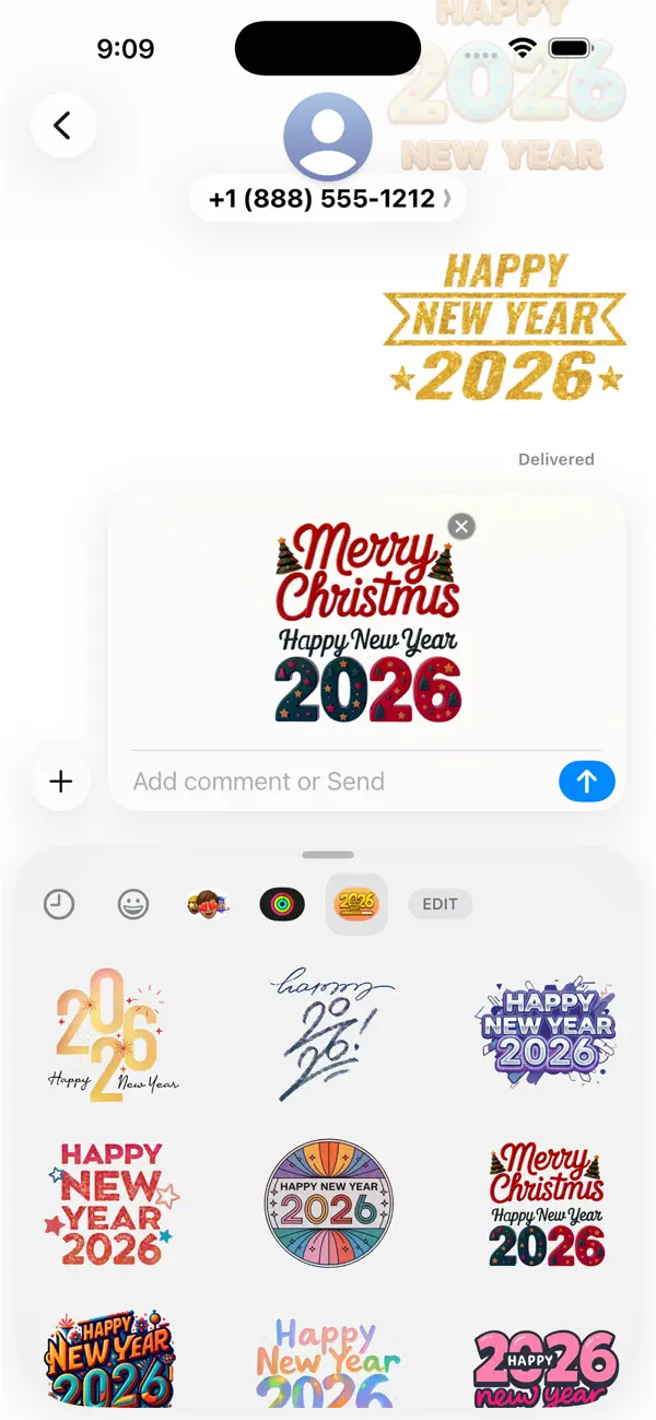 Screenshot #3 pour New Year Chapter 2026 Stickers