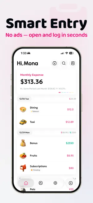 LuckyCat: Expense Tracker screenshot 1
