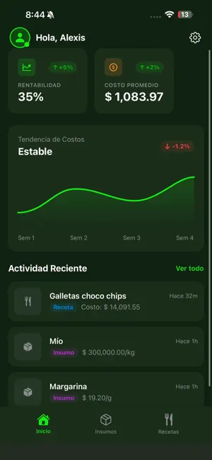 Recetas&Costos screenshot 1