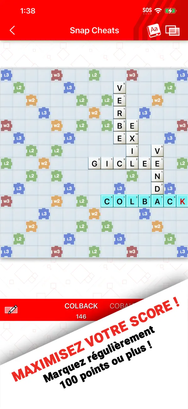 Screenshot #2 pour Snap Cheats for Wordfeud Cheat