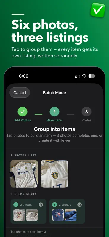PreLoved AI: Vinted Listings screenshot 6 of 8
