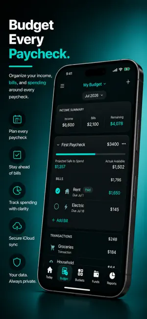 PayTrackr: Paycheck Budget screenshot 2