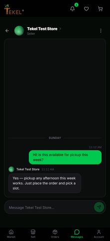 Tekel iPhone screenshot