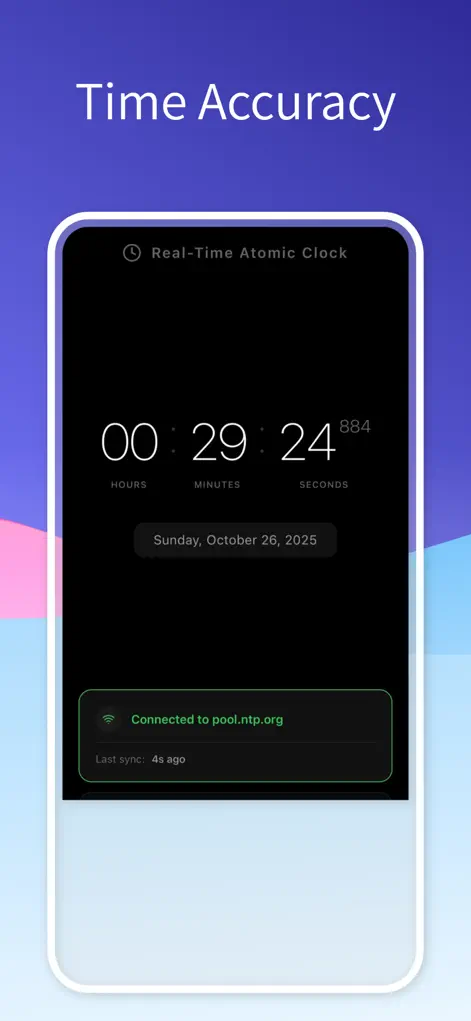 Real-Time Atomic Clock - App de Utilidades | MWM