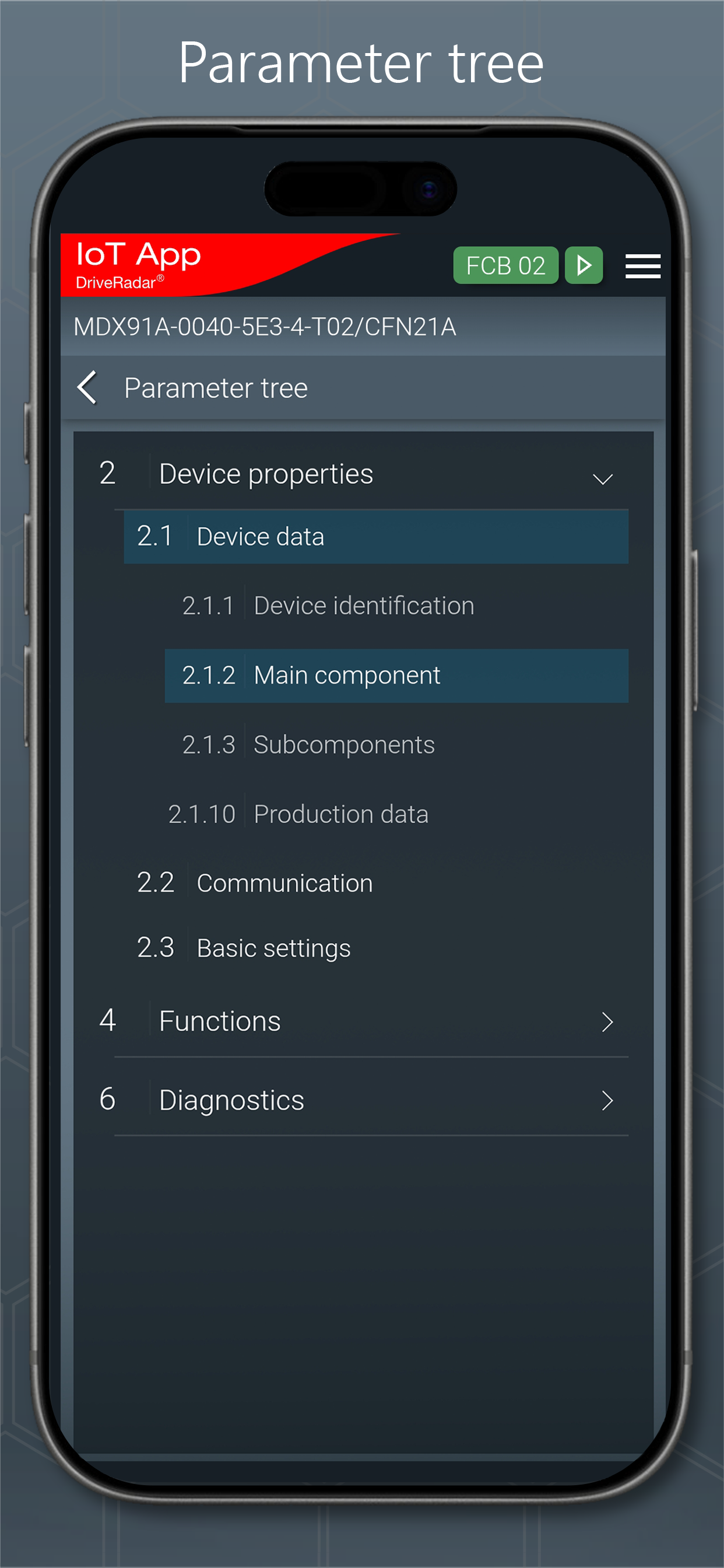SEW DriveRadar IoT App