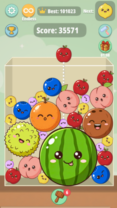 Fruit Drop Game: Merge Puzzle screenshot 1