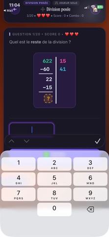 Calcul Mental Challenge iPhone screenshot