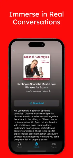 Glisten · Language Podcasts screenshot 4