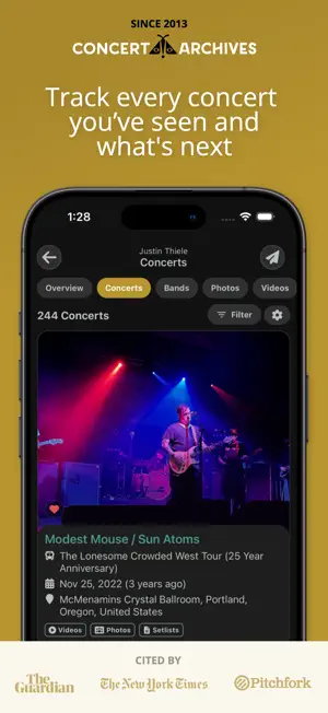 Concert Archives screenshot 1