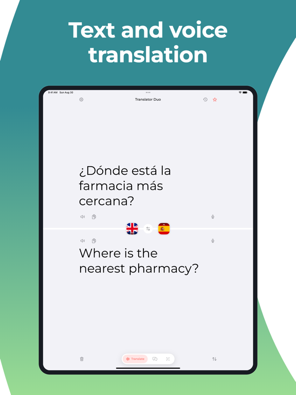 Talking Translator: Text&Voice iPad screenshot