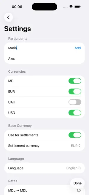 SmartDebts screenshot 1