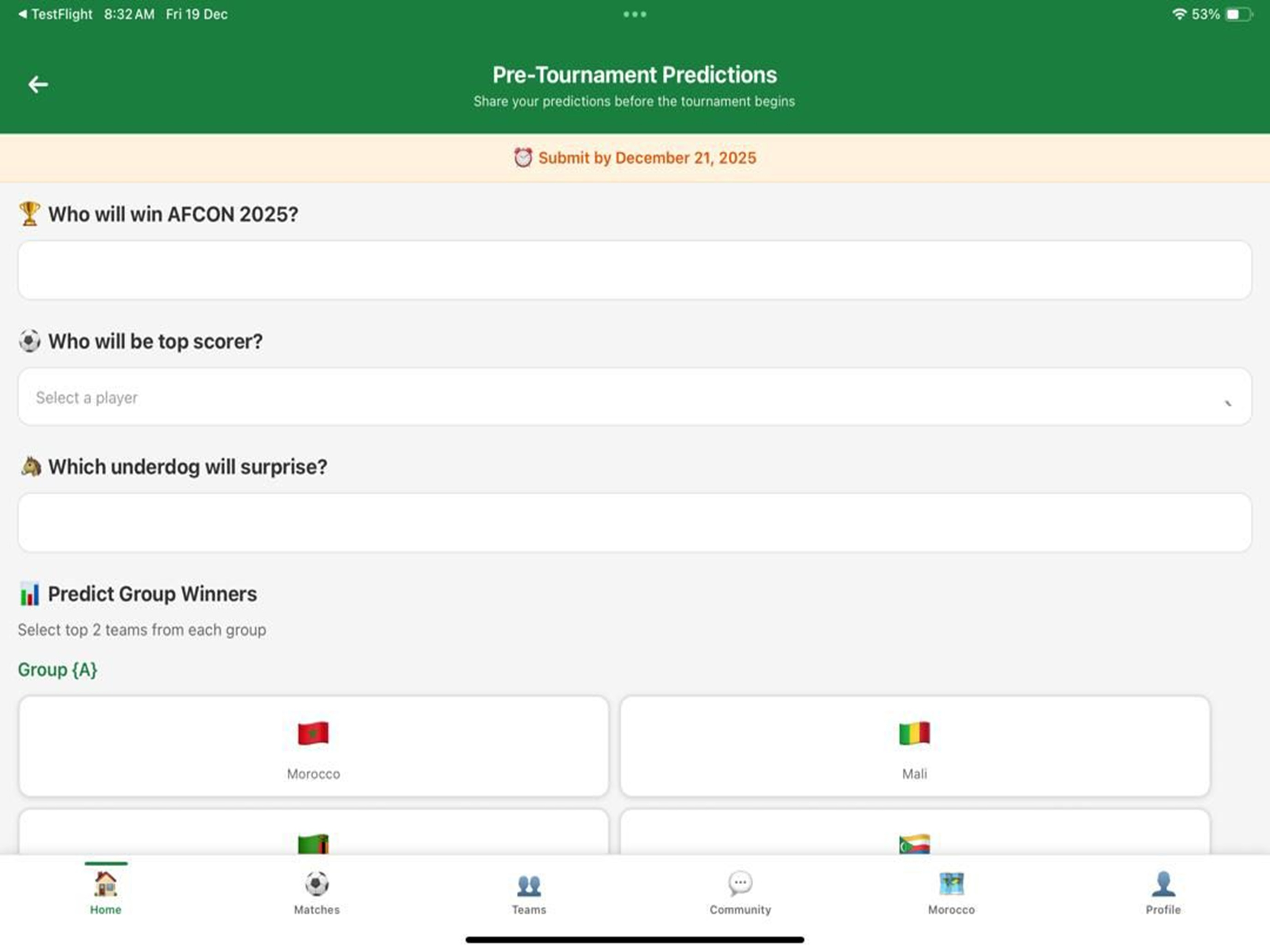 Africa Cup 2025 Unofficial App screenshot 10