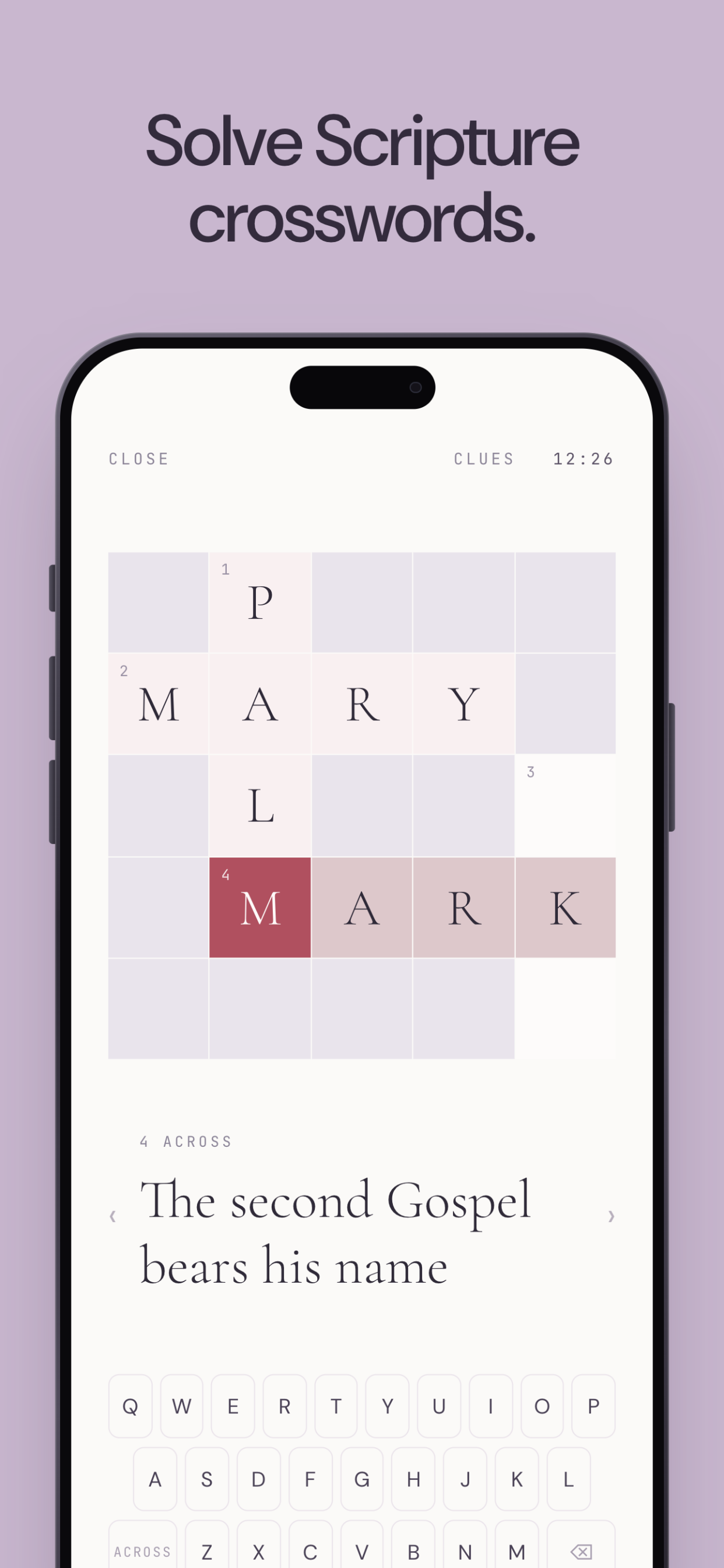 Bible Crossword Puzzle Game screenshot 2